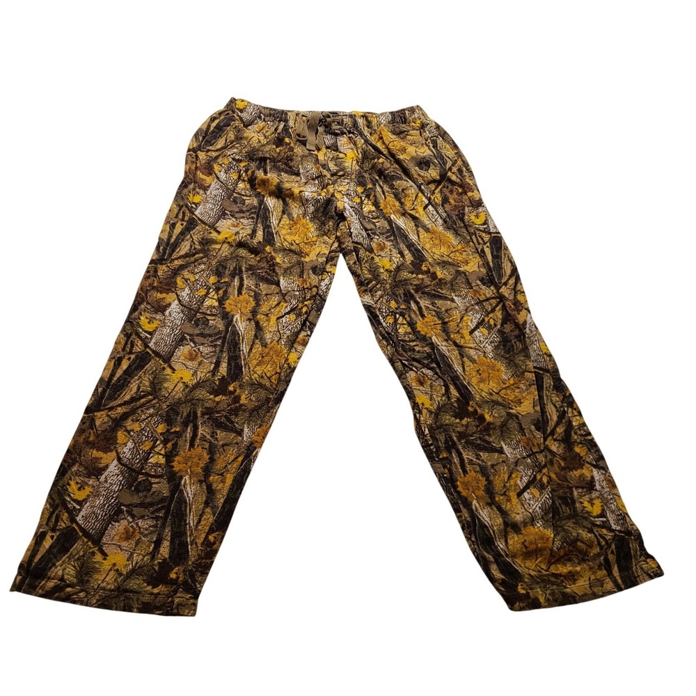 Joe Boxer Men's Camo Pajama Pants Large Yellow Brown Forest Camouflage Cotton L